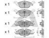 AISIN BPOP-1006 Brake Pad Set, disc brake